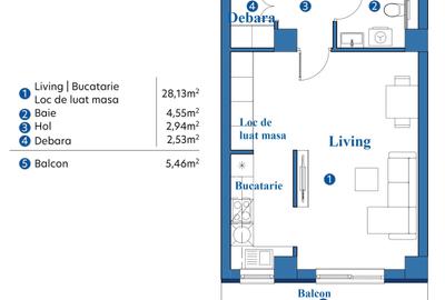 Garsonieră decomandată în Galata - 5