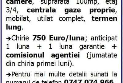 Casa de Cultura, 4 camere, decomandat, gaze, mobilat, inchirieri Constanta - 9