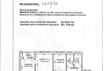 Apartament 3 camere – Constanța, Badea Cârțan – Direct proprietar - 1