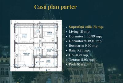 Casă cu 3 camere în Lunca Cetățuii - 7