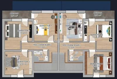 Duplex cu 4 camere in Valea Adanca - 10