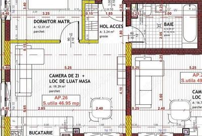 Proiect NOU Apartament 2 camere Eroilor - 1