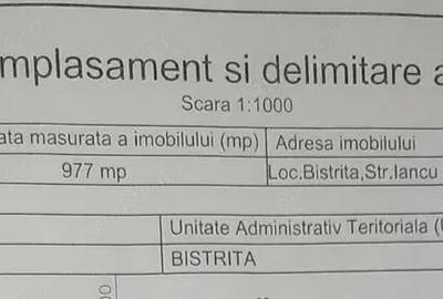 Teren de 977 mp, în Cetății - 4