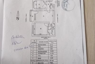 Apartament cu 2 camere semidecomandat în Exterior Vest - 1