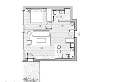 Apartament cu 2 camere în Central - 5