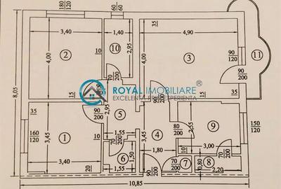 Apartament cu 3 camere decomandat, mobilat în Cantacuzino - 9