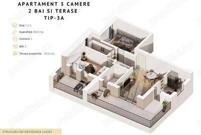 Apartamente noi cu 2 si 3 cam in bloc nou pe Str.Strugurilor in Lugoj - 8