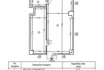 Spațiu comercial, de 72 mp, în Nicolina