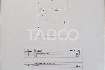 Studio de vanzare 36 mp utili + terasa 13 mp constructie noua 2025 Studio de vanzare 36 mp utili + terasa 13 mp constructie noua 2025 - 1