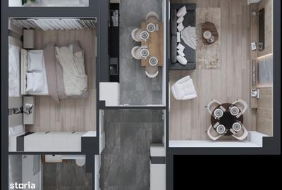 Apartament cu 2 camere decomandat în Cug - 3