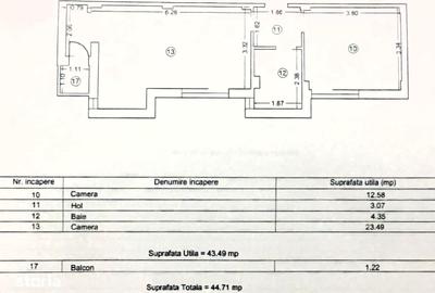 Apartament cu 2 camere în Central - 1