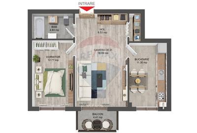 Apartament NOU LA CHEIE cu 2 camere de vanzare Selimbar Apartament NOU LA CHEIE cu 2 camere de vanzare Selimbar - 2