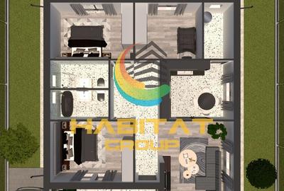 Casa pe parter | 88 mp utili | teren 350 mp | Vidra - 3