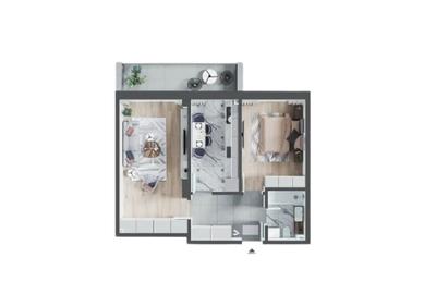 Apartament cu 2 camere decomandat în Centru Civic - 1