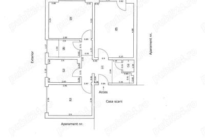 Apartament cu 3 camere semidecomandat în Onești - 6
