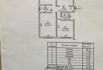 Apartament cu 3 camere decomandat în Vasile Aaron - 2