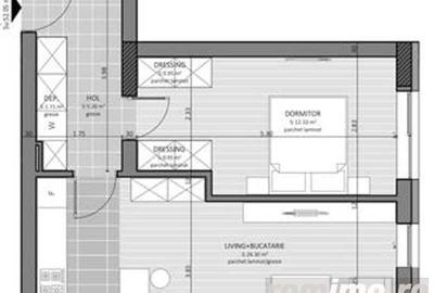 Apartament cu 2 camere decomandat în Tractorul - 9