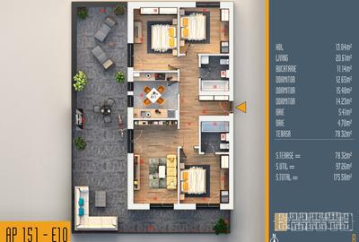 Neofort 84 - OFERTA Apartament de familie decomandat cu terasa zona verde - 11