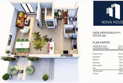 Casă individuală cu 4 camere cu Canalizare în Sânpetru - 13