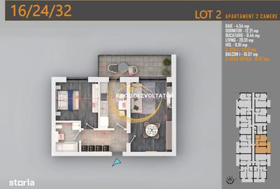 Apartament cu 2 camere în Titan