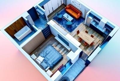 Apartament cu 2 camere decomandat în Vișani - 2