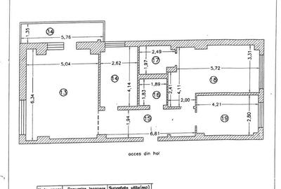 Apartament cu 3 camere decomandat, mobilat în Tomis Plus