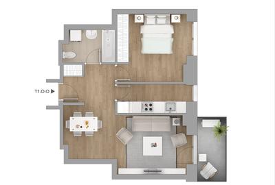 Apartament 2 camere | Hercesa - 11