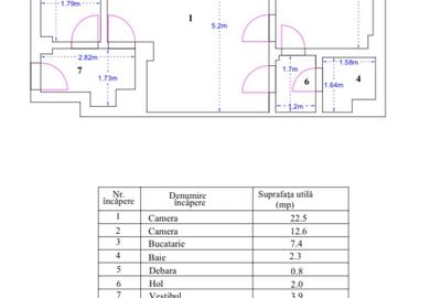 Apartament cu 2 camere semidecomandat în Magheru - 4