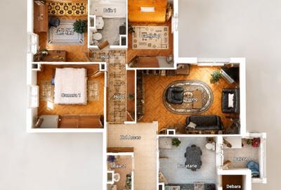 Apartament cu 4 camere decomandat, mobilat în Lipovei - 17