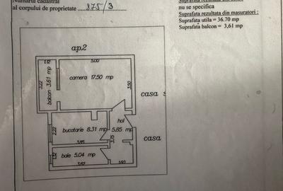 Apartament cu 2 camere în Km 4