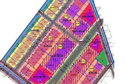 Parcele teren locuințe colective - zona Metro 2, Regim S+P+2E - 2
