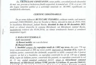 Teren de 3384 mp, în Bârsănești - 2