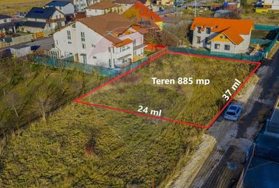 Teren Construcții intravilan de 885 mp, în Central - 2