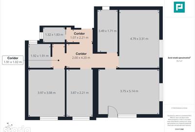 Apartament cu 3 camere în Central - 13