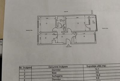 Apartament cu 3 camere în Adjudeni - 1