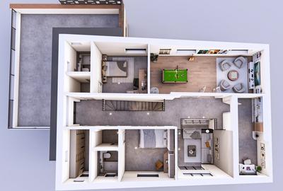 Casa foarte spectaculoasa 300mp | Teren 900mp  | Balotesti | La stadiul actual - 9