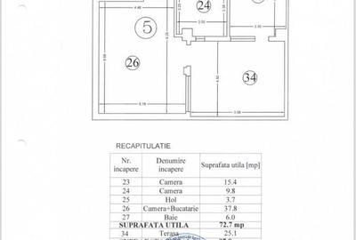 Apartament cu 3 camere decomandat, mobilat în Cug - 1