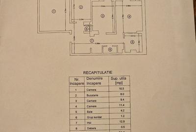 Apartament 3 camere decomandat in centru arcu - 8
