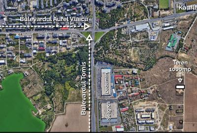 Teren intravilan 1.000 mp | Zona Dedeman/ proiect Bd. Madrid | Comision 0% - 4
