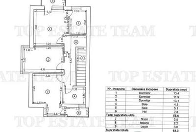 Duplex cu 4 camere cu Canalizare în Tunari - 11