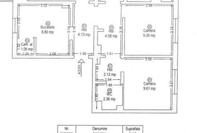 Apartament de vanzare, total decomandat, cu 4 camere, 79 mp, zona Girocului - 10