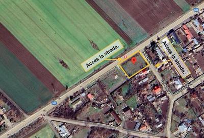 Teren 1400 MP cu 2 fronturi stradale la Soseaua Principala Sat Florica Călărași