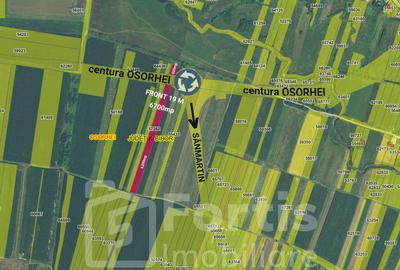 Teren industrial zona Centura Osorhei - Sensul giratoriu spre Sanmartin