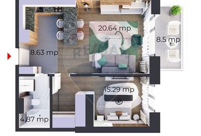 Apartament cu 2 camere decomandat în Obor - 4