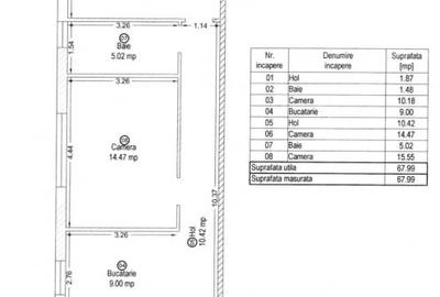 Apartament cu 3 camere semidecomandat, mobilat în Șagului - 3