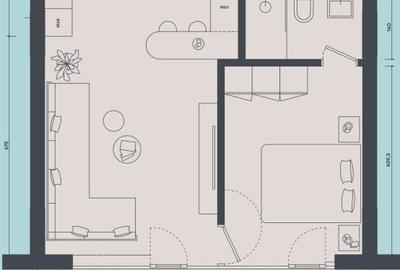 Vanzare Apartament 2 camere Vogh Olimp, seaview, etaj 9, loc parcare - 2