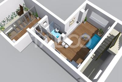 Spatiu comercial de inchiriat 2 camere 60mp zona Central Sibiu - 9