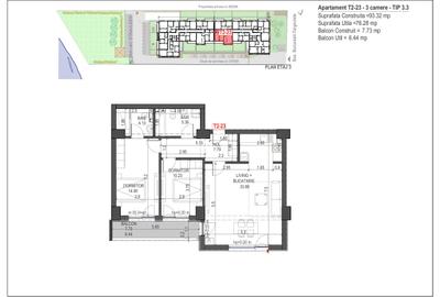 Straulesti metrou stradal  3 camere vedere lac - 1