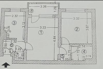 Apartament cu 2 camere semidecomandat în Ultracentral - 1