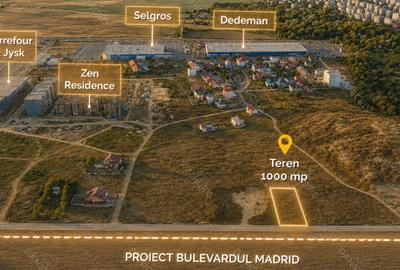 Teren Construcții intravilan de 1014 mp, în Tomis Plus - 1